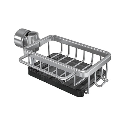 Sink Caddy Aluminum Fast-Draining No-Drill Installation