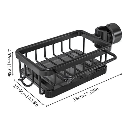Sink Caddy Aluminum Fast-Draining No-Drill Installation