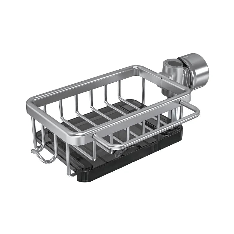Sink Caddy Aluminum Fast-Draining No-Drill Installation