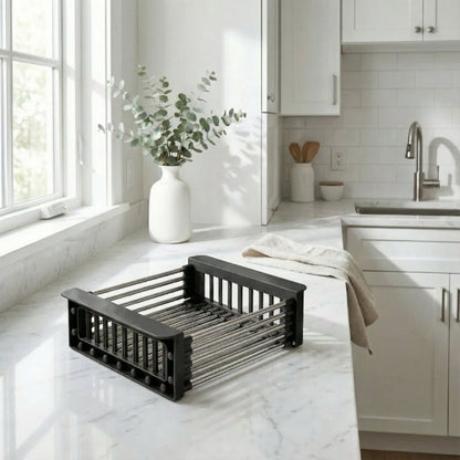 Sink Drying Rack Extendable Stainless Steel Rods