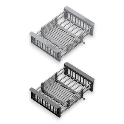 Sink Drying Rack Extendable Stainless Steel Rods