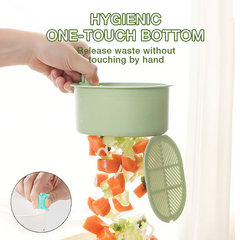 Sink Strainer Basket Ultra-Fine Mesh Touch-Free Emptying