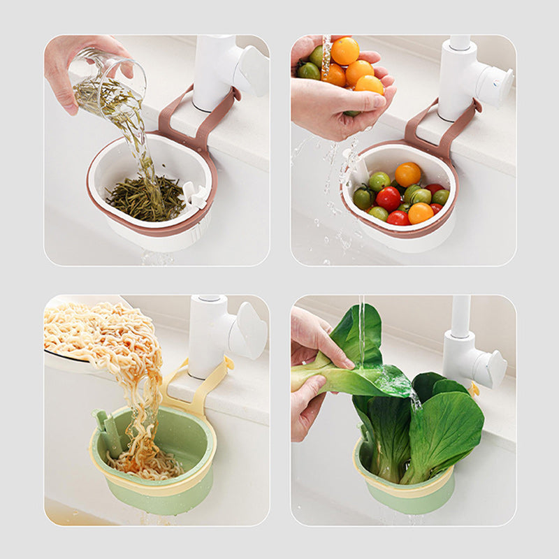 Sink Strainer Basket Ultra-Fine Mesh Touch-Free Emptying