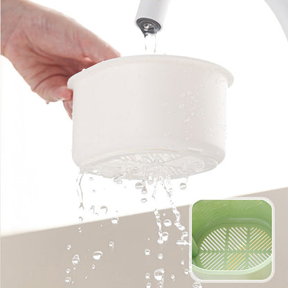 Sink Strainer Basket Ultra-Fine Mesh Touch-Free Emptying