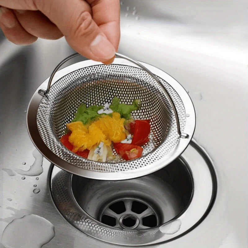 Sink Strainer Fine Mesh Removable Handle Rust Resistant