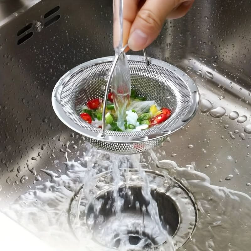 Sink Strainer Fine Mesh Removable Handle Rust Resistant
