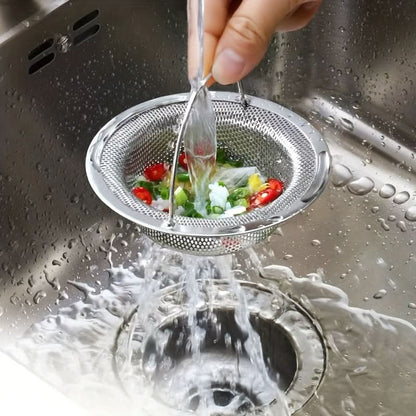 Sink Strainer Fine Mesh Removable Handle Rust Resistant
