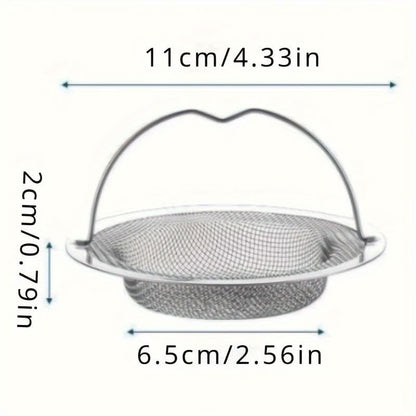 Sink Strainer Fine Mesh Removable Handle Rust Resistant