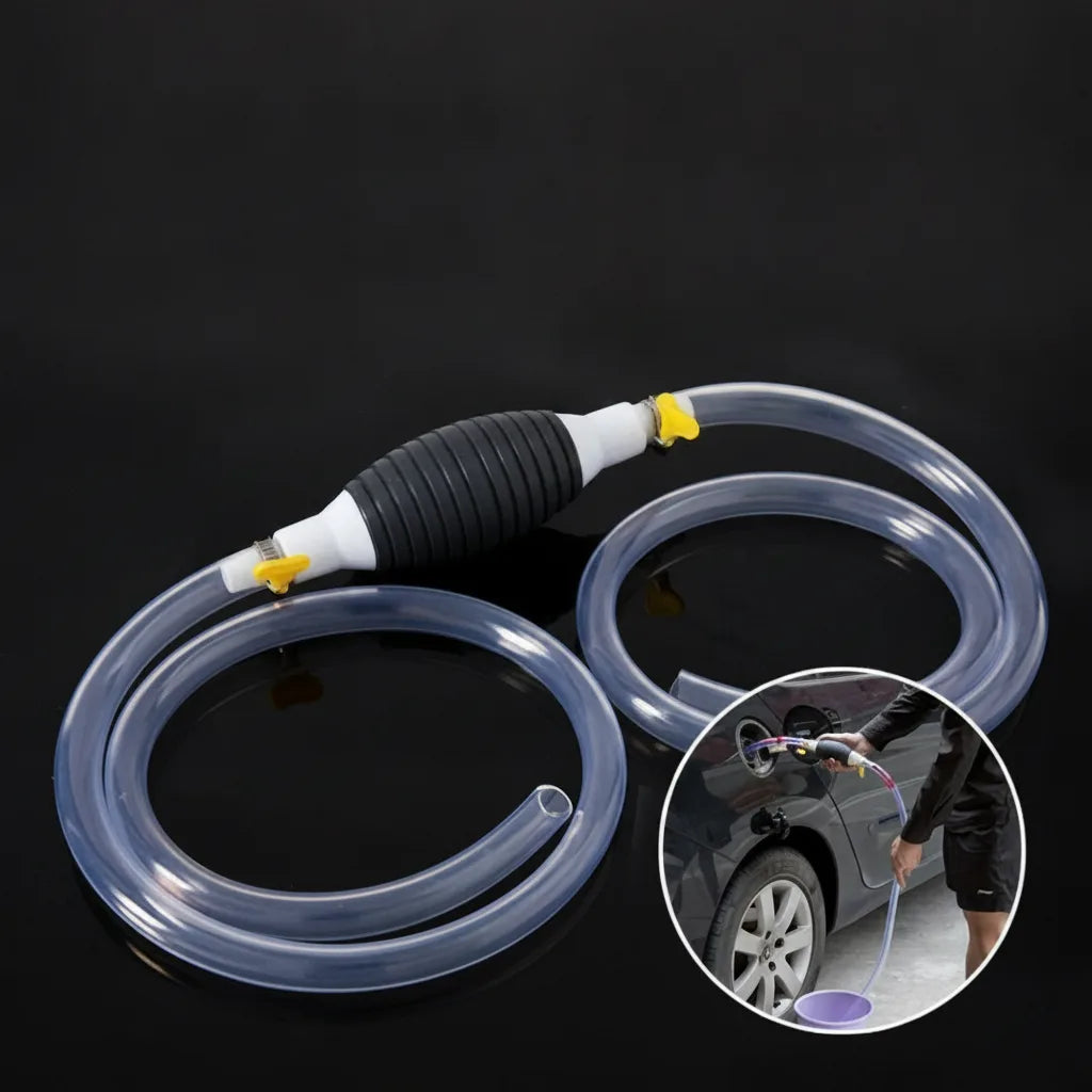 Siphon Pump Hand-Operated Large-Caliber 2m Transparent Hose