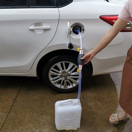 Siphon Pump Hand-Operated Large-Caliber 2m Transparent Hose