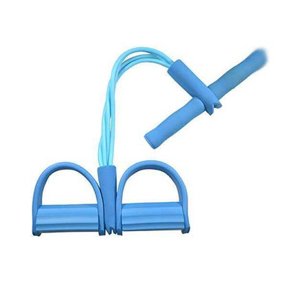 Sit-Up Trainer Adjustable Resistance Tubes & Foot Pedals