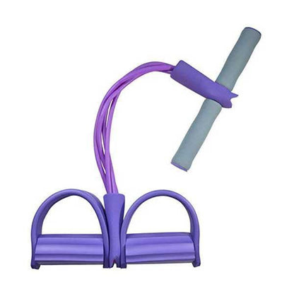 Sit-Up Trainer Adjustable Resistance Tubes & Foot Pedals