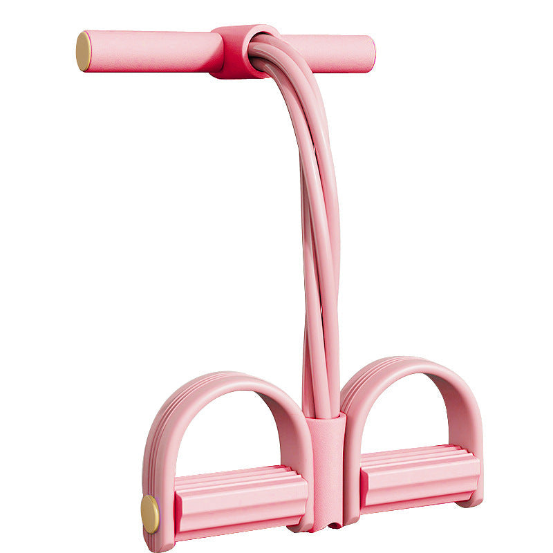 Sit-Up Trainer Adjustable Resistance Tubes & Foot Pedals