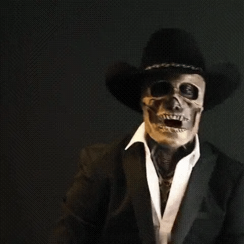 Skeleton Mask Full-Face Breathable Latex-Silicone