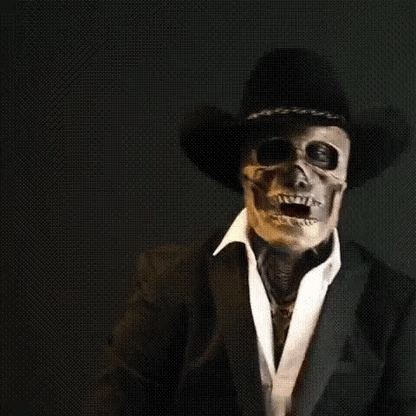 Skeleton Mask Full-Face Breathable Latex-Silicone