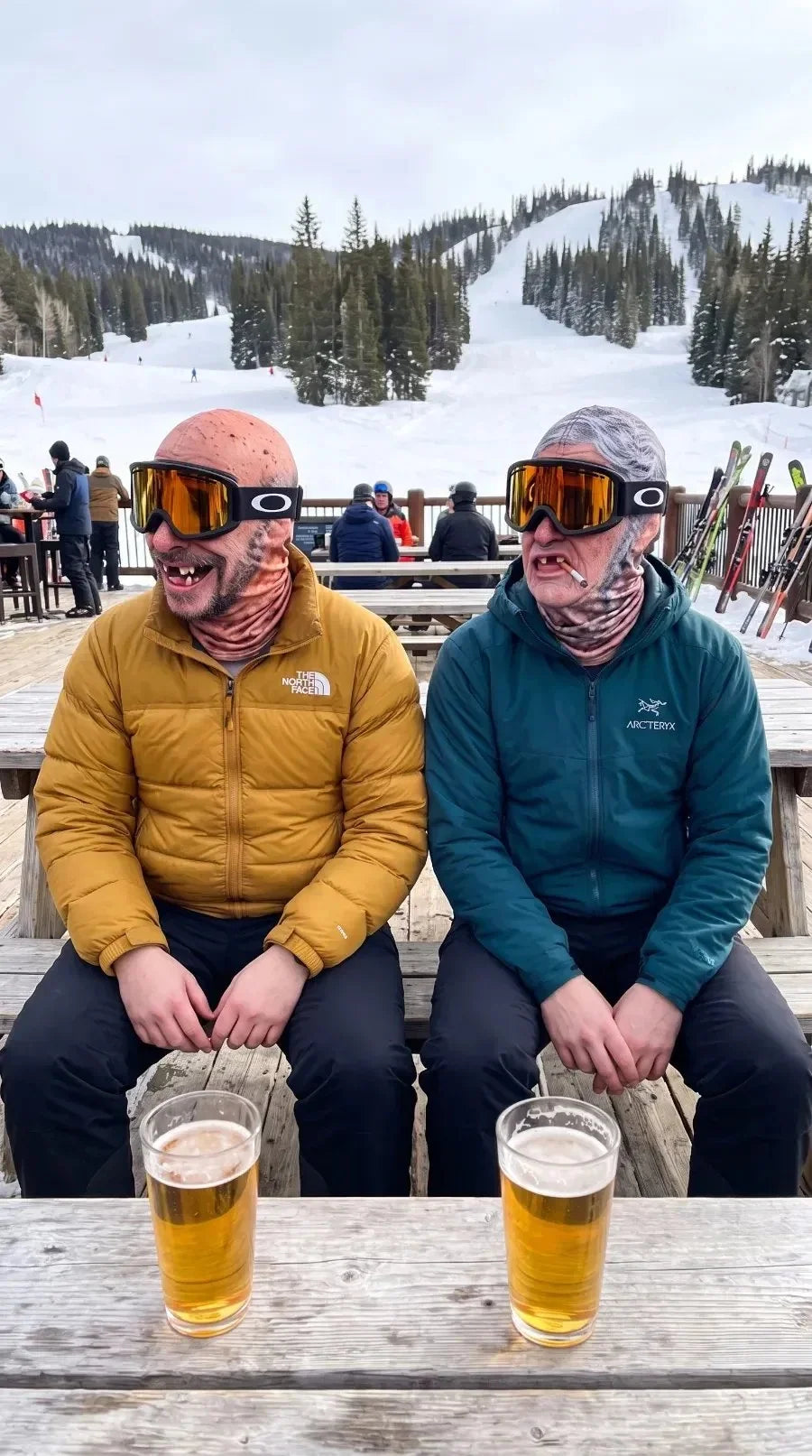 Ski Balaclava 4-Way Stretch Micro-Knit Realistic Face Graphic
