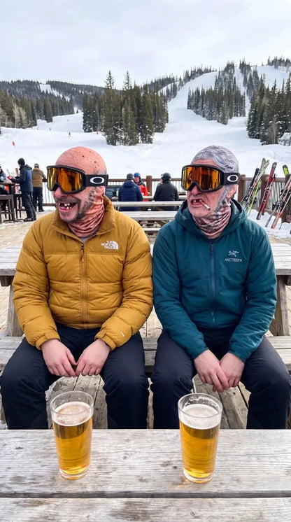 Ski Balaclava 4-Way Stretch Micro-Knit Realistic Face Graphic