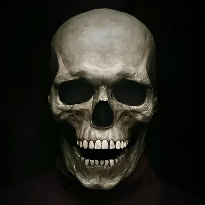 Skull Mask Full Head Coverage Movable Jaw Latex