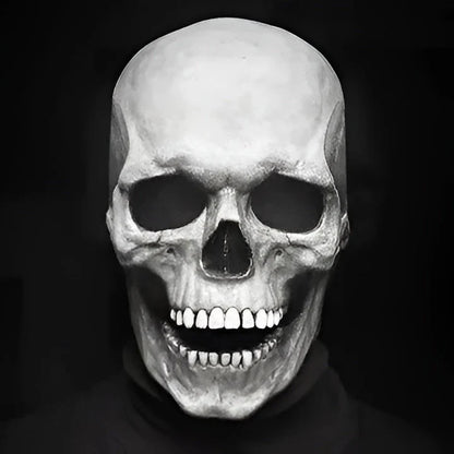 Skull Mask Full Head Coverage Movable Jaw Latex
