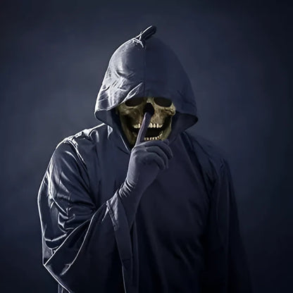 Skull Mask Full Head Coverage Movable Jaw Latex
