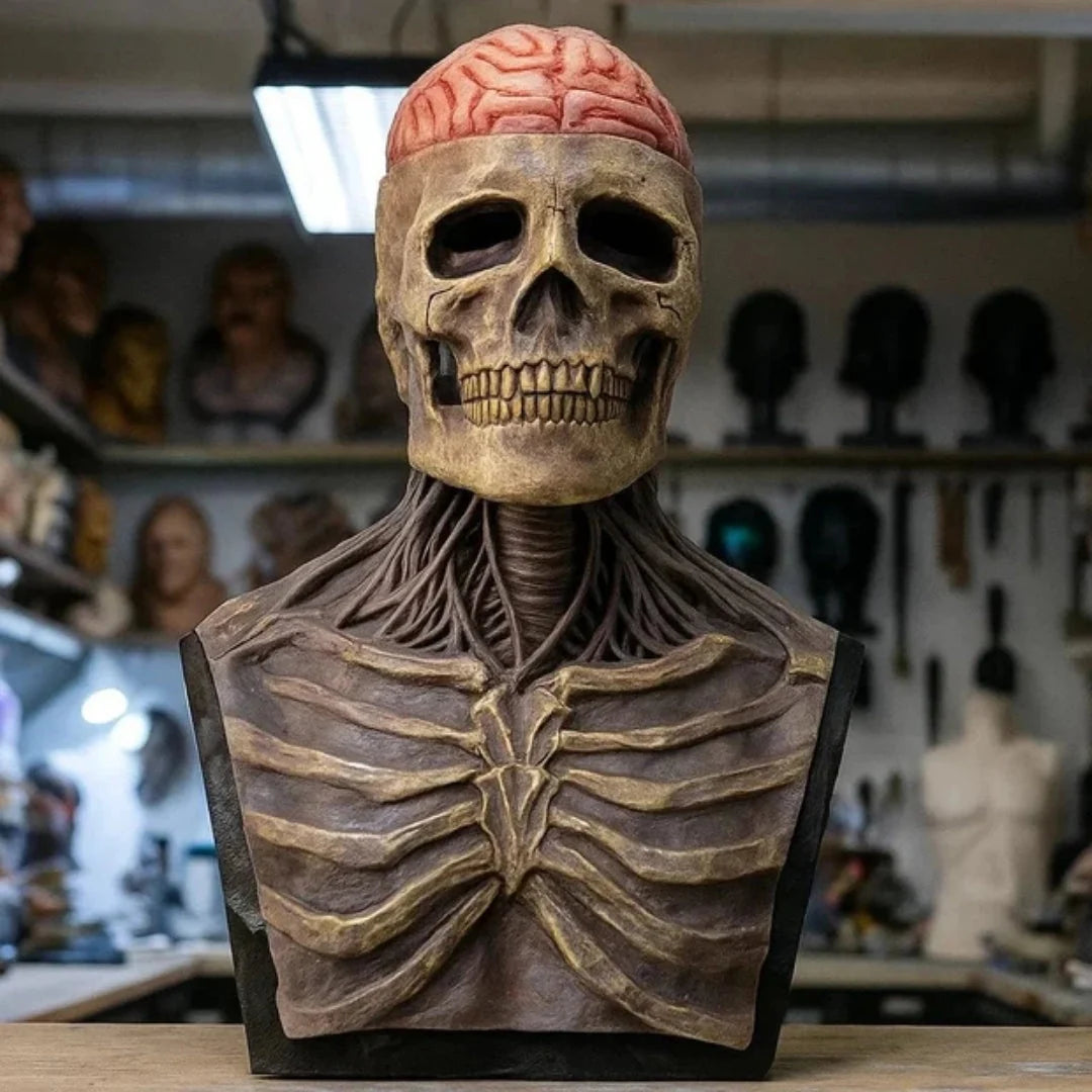 Skull Mask Latex Full-Face Realistic Design