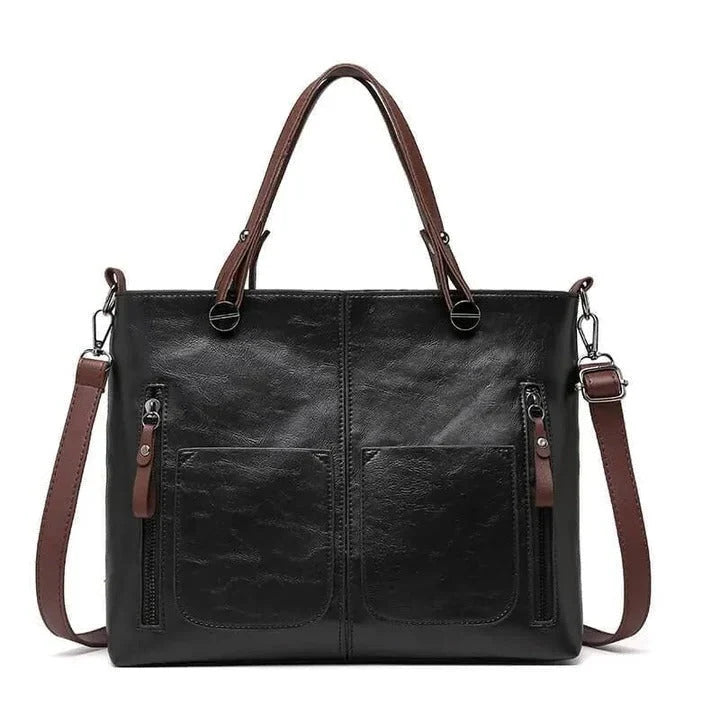Sleek Leather Handbag – Chic and Refined Design