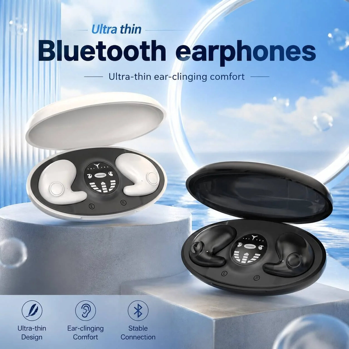 Sleep Earbuds Low-Profile Noise-Reducing & 24H Playback