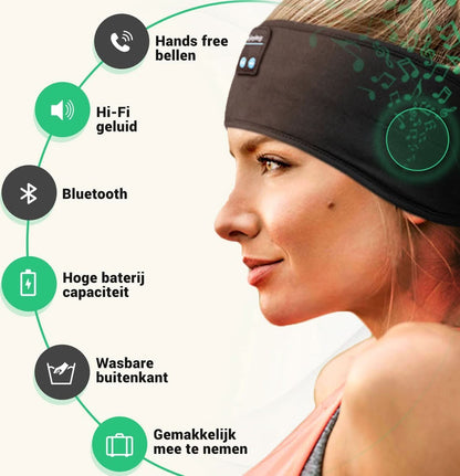 Sleep Headband Bluetooth Audio Breathable Washable 10-Hour Battery Life