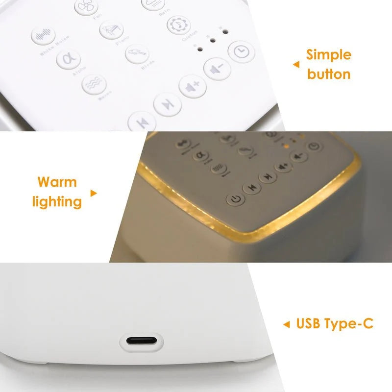 Sleep Sound Machine White Noise & Nature Sounds 12-Hour Battery Life