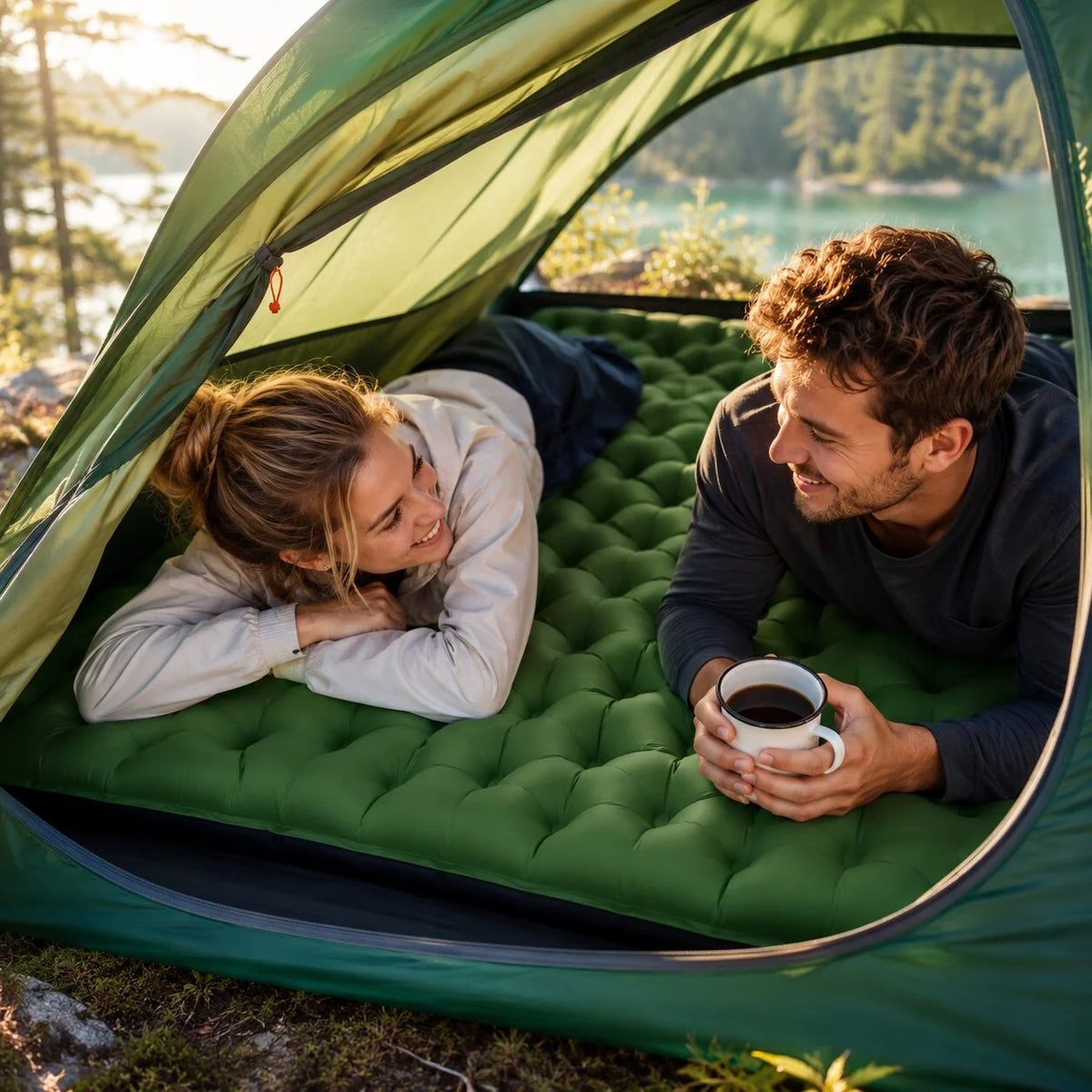 Sleeping Pad Two-Person Dual-Valve Lightweight & Packable