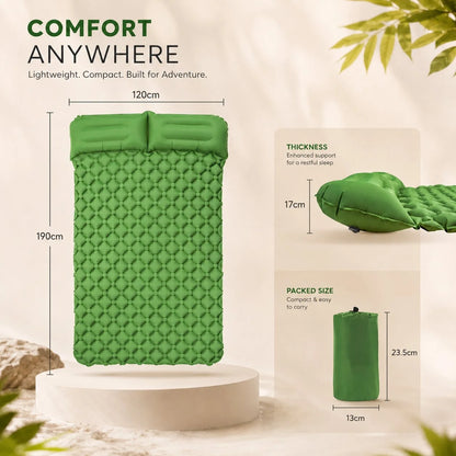 Sleeping Pad Two-Person Dual-Valve Lightweight & Packable