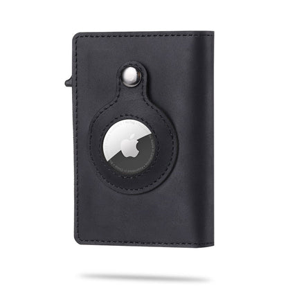 Slim Card Holder Automatic Card Eject AirTag Pocket Holds 8 Cards