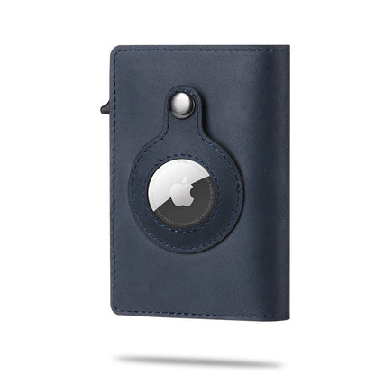 Slim Card Holder Automatic Card Eject AirTag Pocket Holds 8 Cards