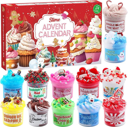 Slime Advent Calendar Non-Sticky Scented 24-Day Countdown