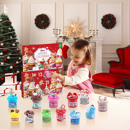 Slime Advent Calendar Non-Sticky Scented 24-Day Countdown