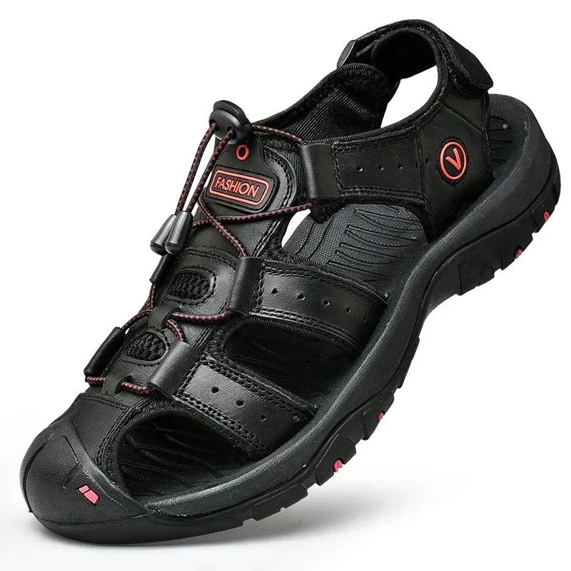 Slip-On Sandals Breathable Cushioned Sole Elastic Band Closure