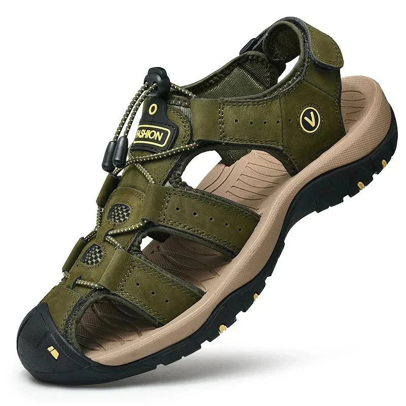 Slip-On Sandals Breathable Cushioned Sole Elastic Band Closure