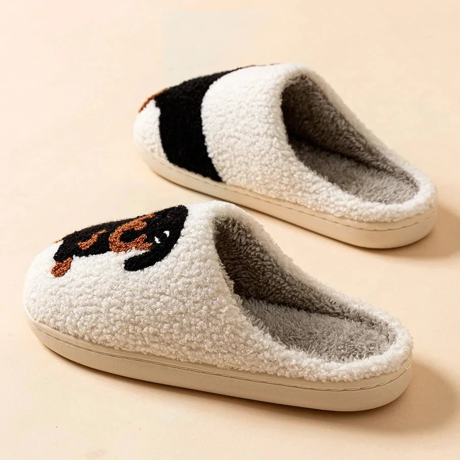 Slippers Cotton Dachshund Design Warm Indoor Comfort