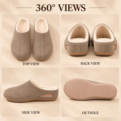 Slippers Orthopedic Arch Support Plush Lining Cushioned Sole