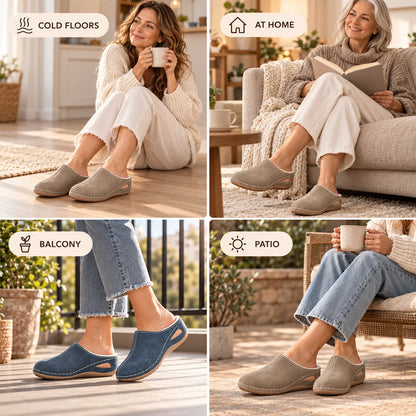 Slippers Orthopedic Arch Support Plush Lining Cushioned Sole