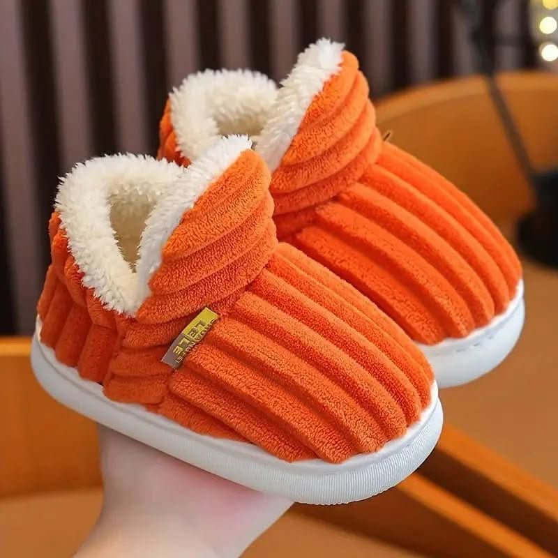 Slippers Vegan Fleece Lined Non-Slip Rubber Sole