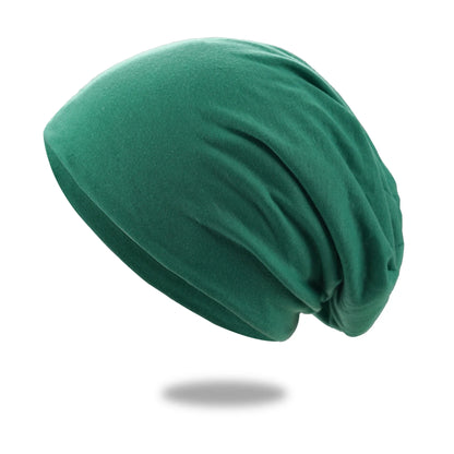 Slouch Beanie Cotton Blend Breathable Stretch Fit