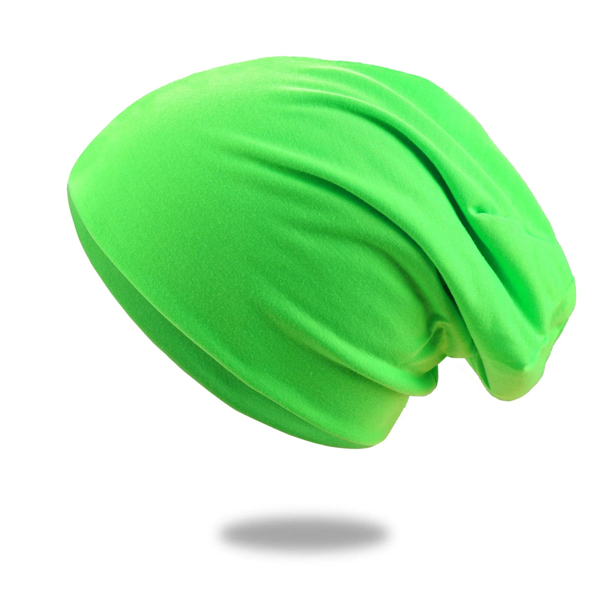 Slouch Beanie Cotton Blend Breathable Stretch Fit
