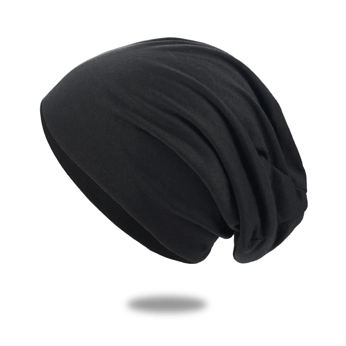 Slouch Beanie Cotton Blend Breathable Stretch Fit