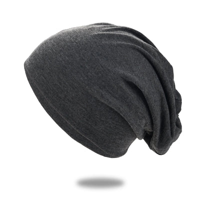 Slouch Beanie Cotton Blend Breathable Stretch Fit