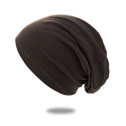 Slouch Beanie Cotton Blend Breathable Stretch Fit