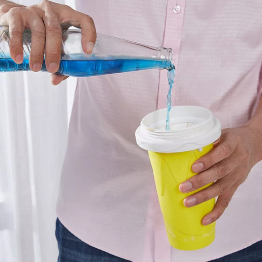 Slush Maker Cup Silicone Cooling Core Leak-Proof Lid