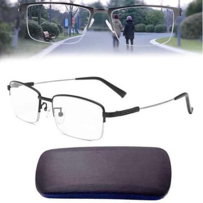 Smart Progressive Glasses with Auto Vision Adaptation & Blue Light Shield