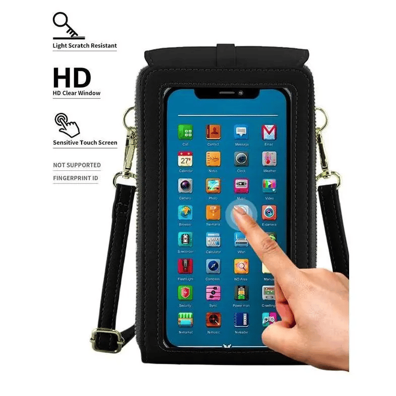 Smartphone Crossbody Bag Waterproof Touchscreen Window Anti-Theft
