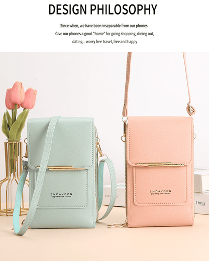Smartphone Crossbody Bag Waterproof Touchscreen Window Anti-Theft
